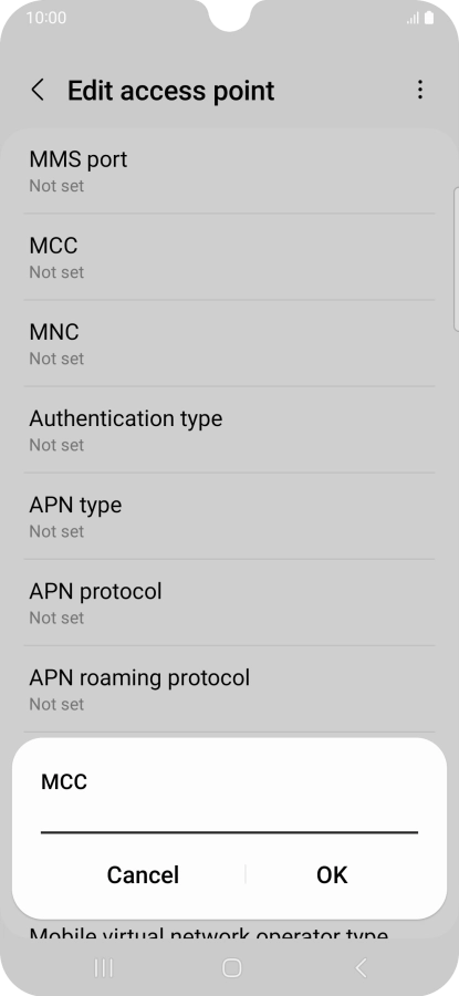 Key in 505 and press OK.