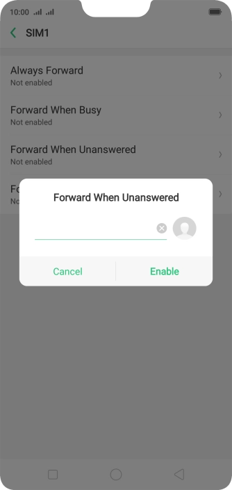 Key in +61414121121 and press Enable.