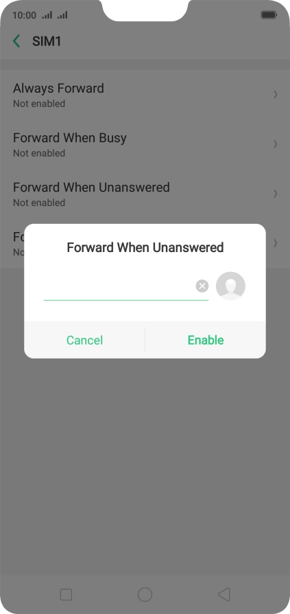 Key in +61414121121 and press Enable.