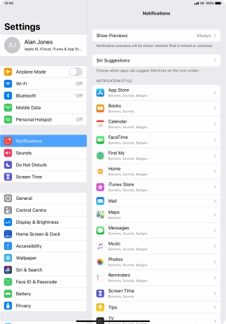 Press Show Previews.