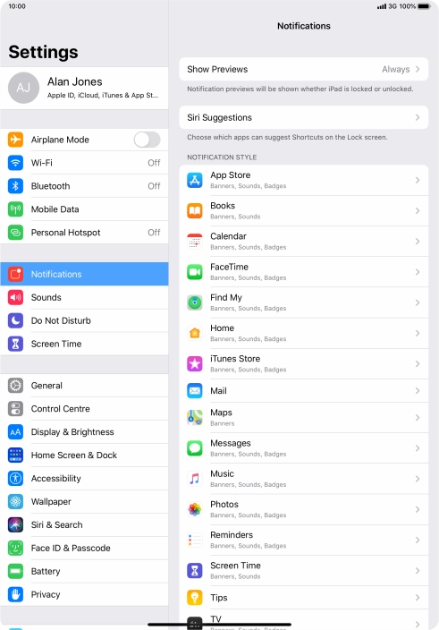 Press Show Previews.