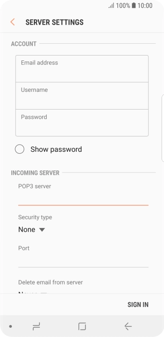 Press the drop down list below 