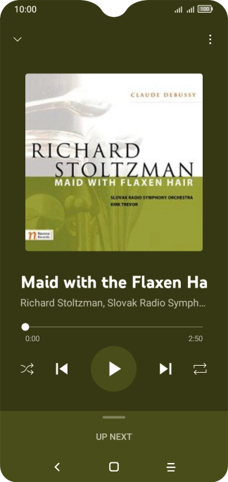 Press arrow right to go to the next audio file.