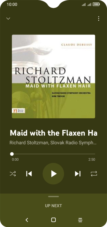 Press arrow right to go to the next audio file.