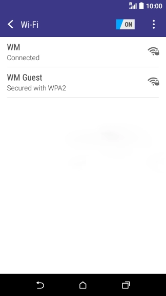 Press the Home key to return to the home screen.