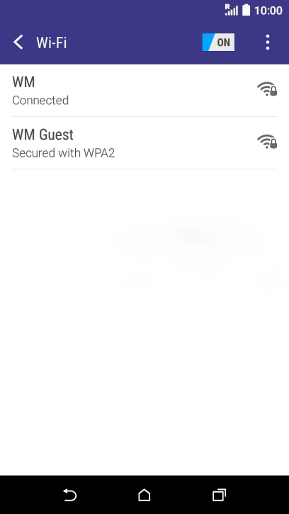 Press the Home key to return to the home screen.