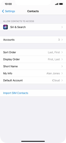 Press Import SIM Contacts. Press Import SIM Contacts.