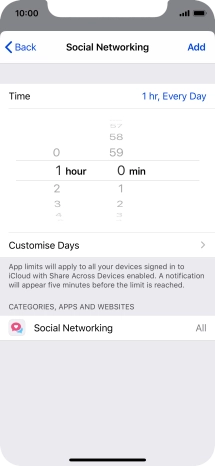 Press Customise Days.