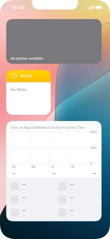 Press and hold the required Widget Stack.