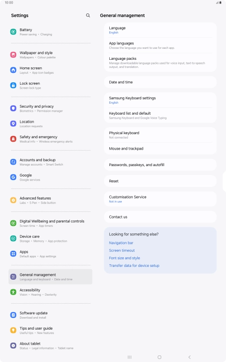 Press Date and time.