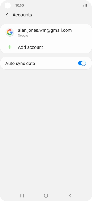 Press the Home key to return to the home screen.