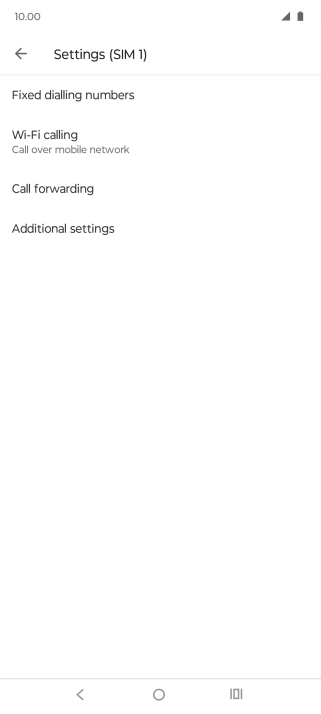 Press Additional settings.