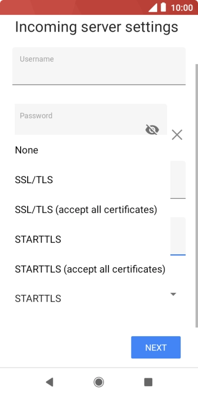 Press None to turn off the function.