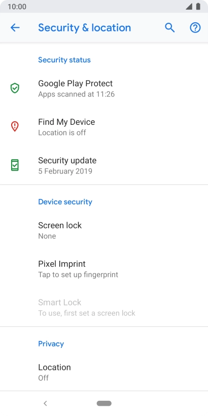 Press the Home key to return to the home screen.