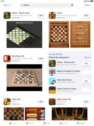 Press the required app.