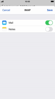 Press Save. Your email account has now been set up. To select more settings for incoming and outgoing server, proceed with the following steps.