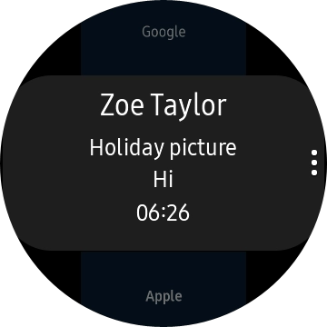 Press the required email message to read it. Press the required email message to read it.