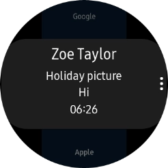 Press the required email message to read it. Press the required email message to read it.