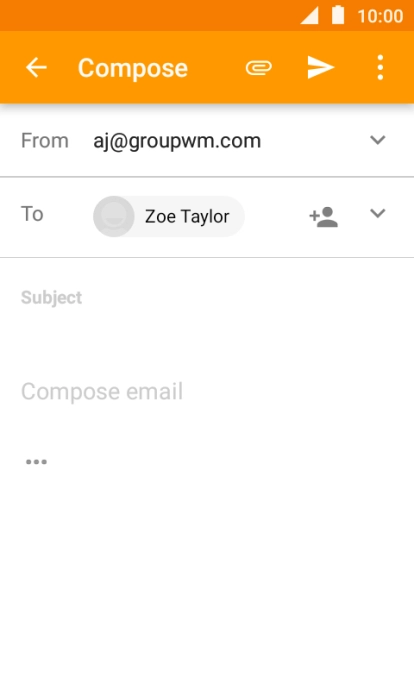 Press Subject and key in the required subject.