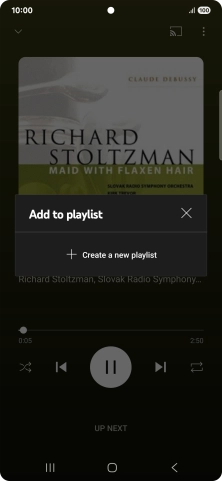 Press Create a new playlist.