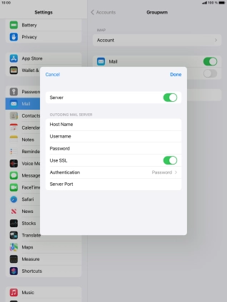 Press the indicator next to Press the indicator next to