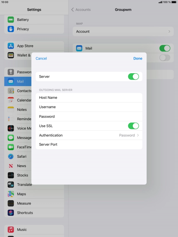 Press the indicator next to Press the indicator next to
