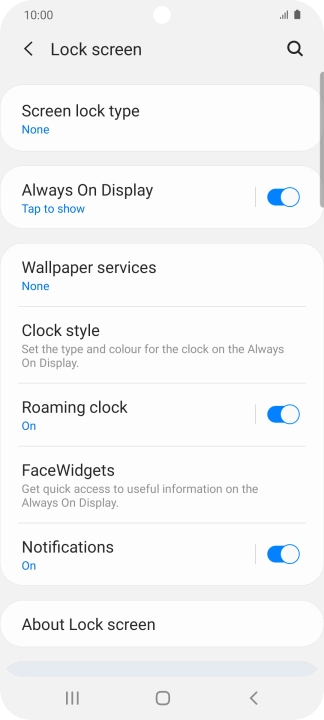 Press the Home key to return to the home screen.