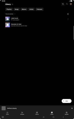 Press the drop down list.