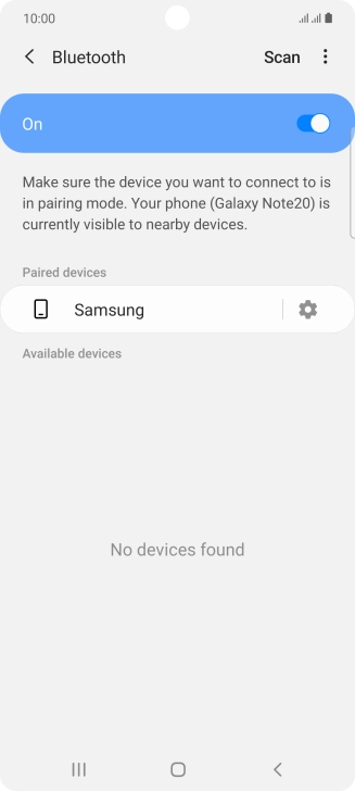 Press the Home key to return to the home screen.
