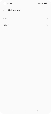 Press the name of the SIM.