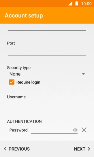 Press the field below 