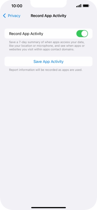 Press Save App Activity.