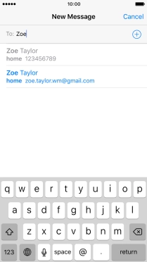Press the required contact.
