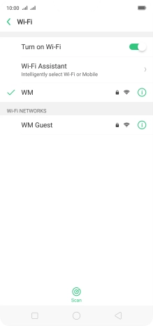 Press Wi-Fi Assistant.