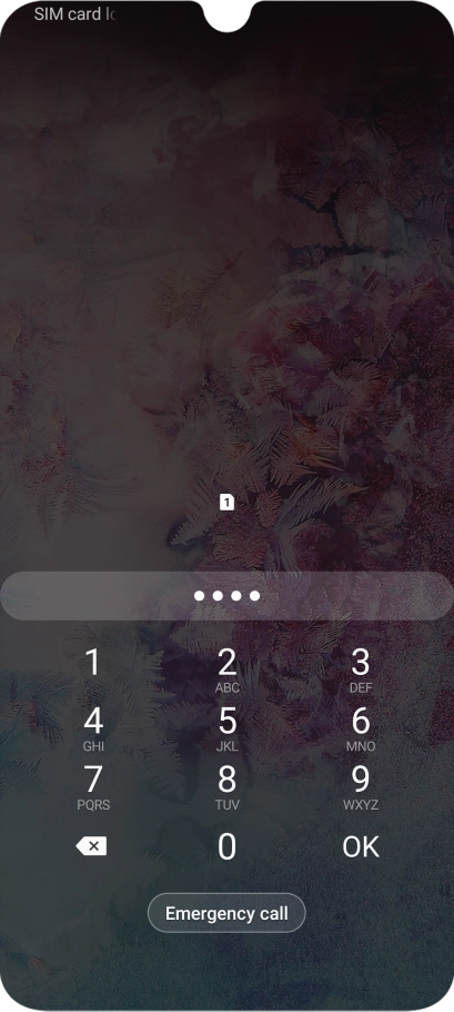 If you're asked to key in your PIN, do so and press OK.