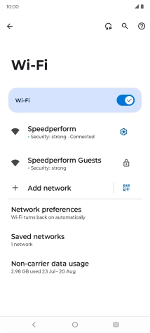 Press the Home key to return to the home screen.