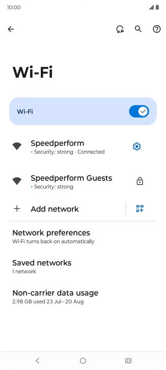 Press the Home key to return to the home screen.
