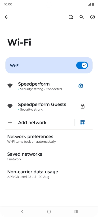 Press the Home key to return to the home screen.