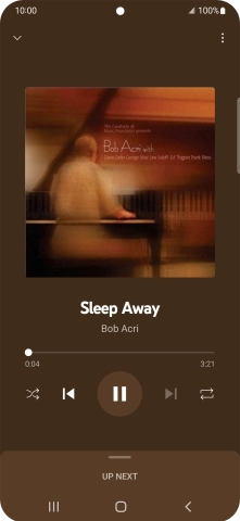 Press arrow right to go to the next audio file.