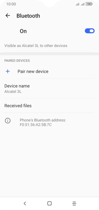 Press Pair new device.