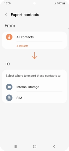 Press the name of the SIM.