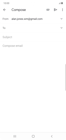 Press To and key in the first letters of the recipient's name.