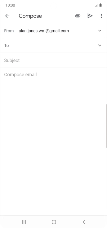 Press To and key in the first letters of the recipient's name.