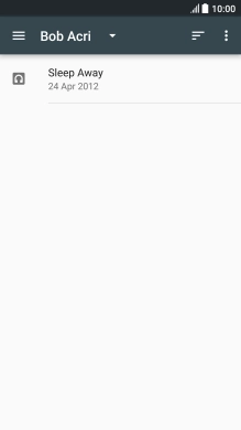 Press the required audio file.