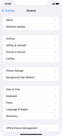 Press Software Update. If a new software version is available, it's displayed. Follow the instructions on the screen to update the phone software.
