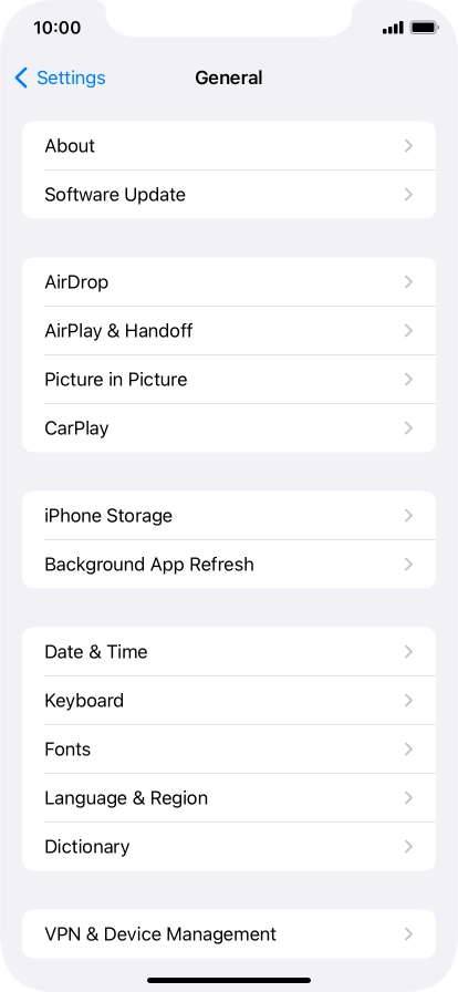 Press Background App Refresh.