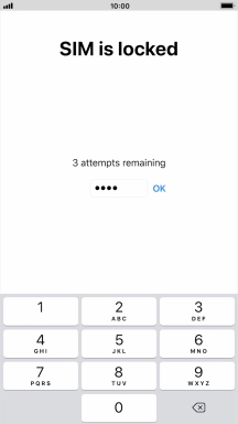 If your SIM is locked, key in your PIN and press OK. If your SIM is locked, key in your PIN and press OK.