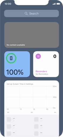 Slide your finger upwards on the screen.