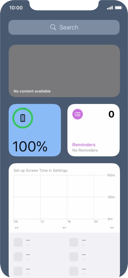 Slide your finger upwards on the screen.