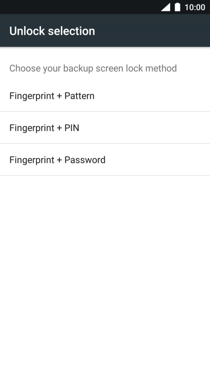 Press the required phone lock code and follow the instructions on the screen to create an additional phone lock code.